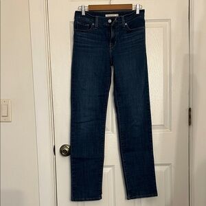 Levi's Dark Blue Straight Leg Women's Jeans